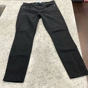7 for all man kind black ankle skinny jeans, size 29